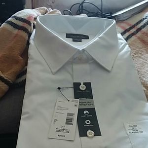 mens suit shirt XXL white